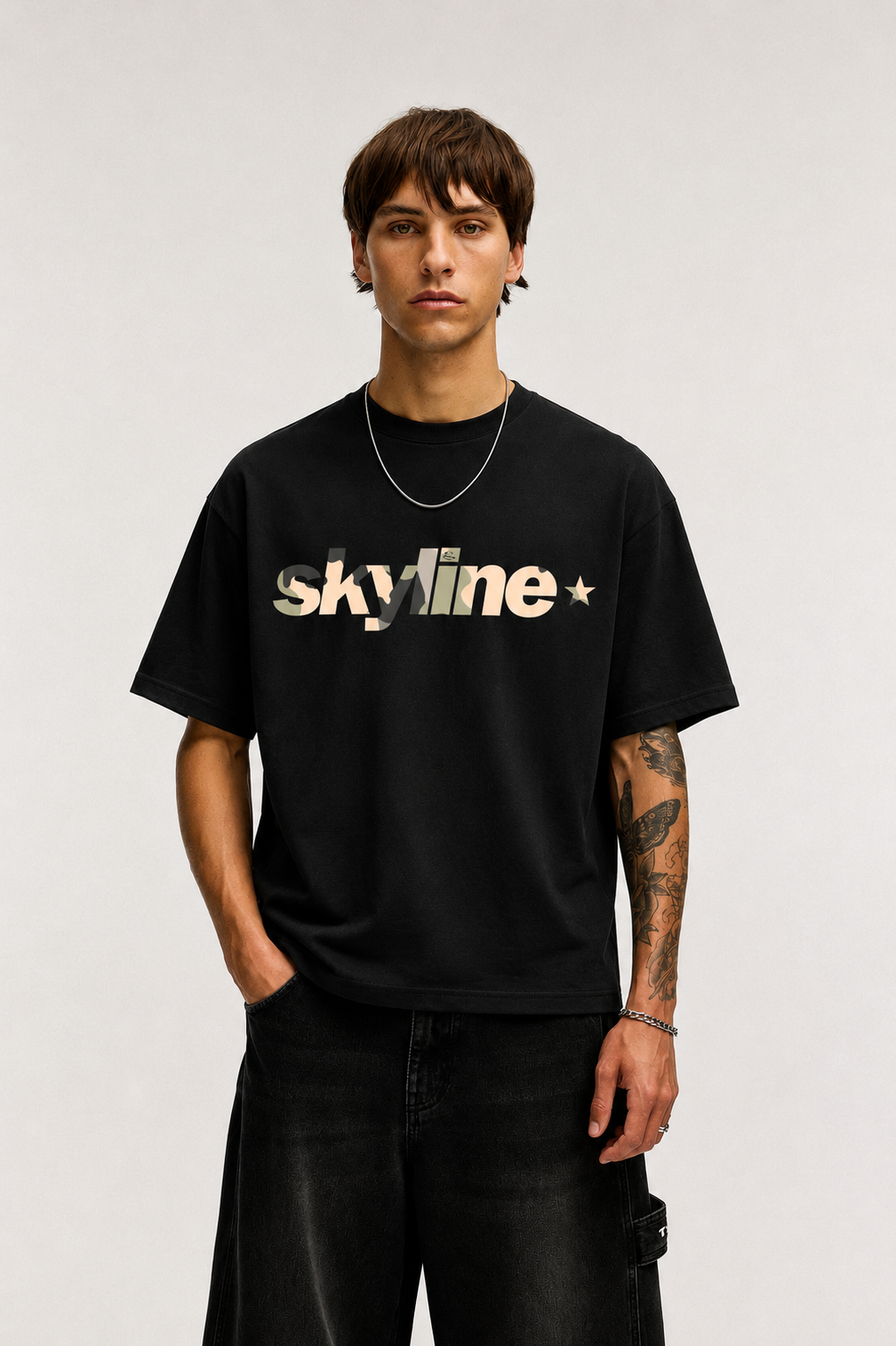 TEE SKYCAMO BLACK