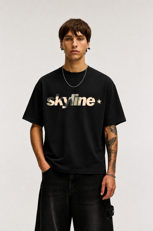 TEE SKYCAMO BLACK