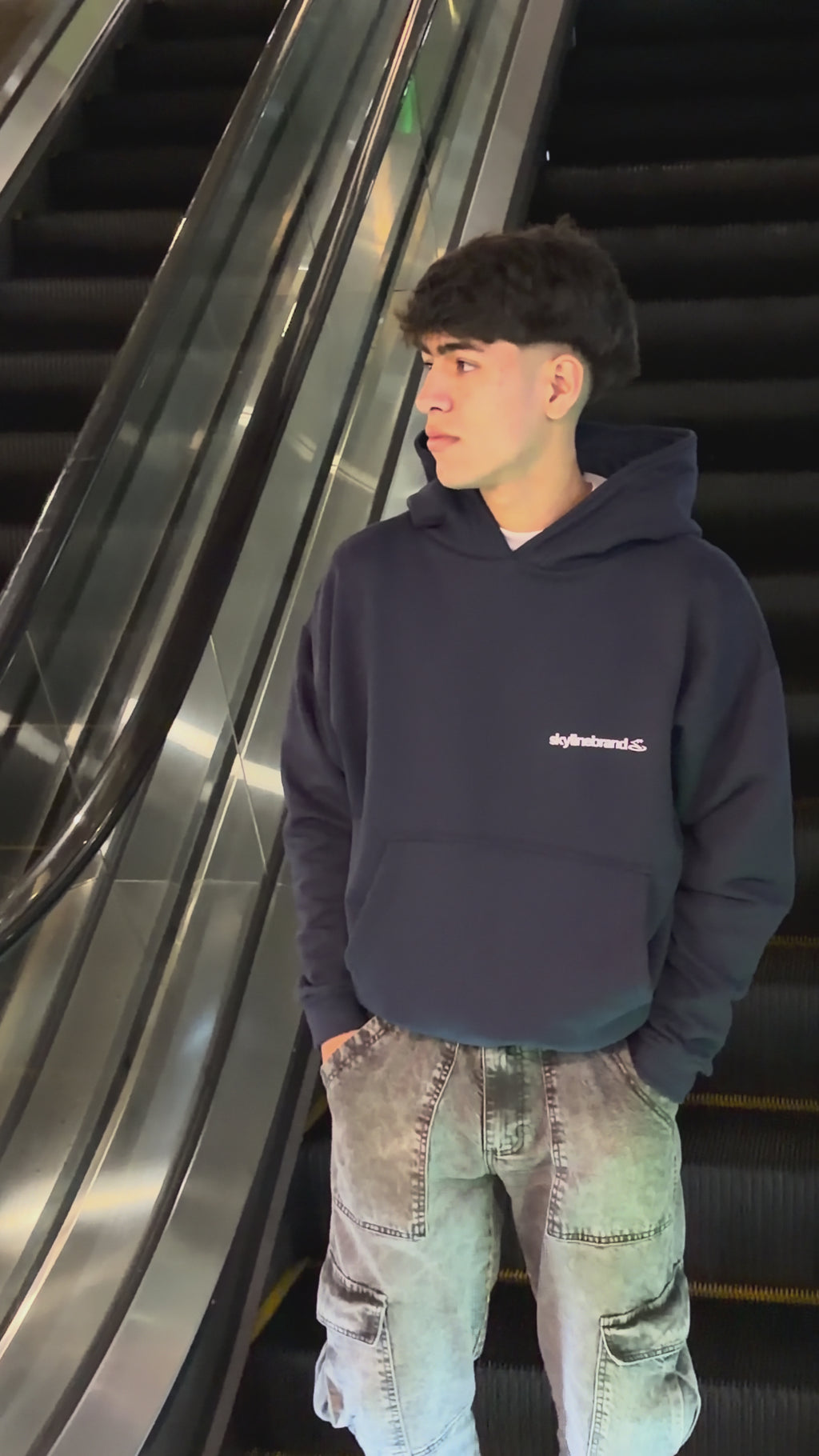 HOODIE SKYFAME MARINE BLUE